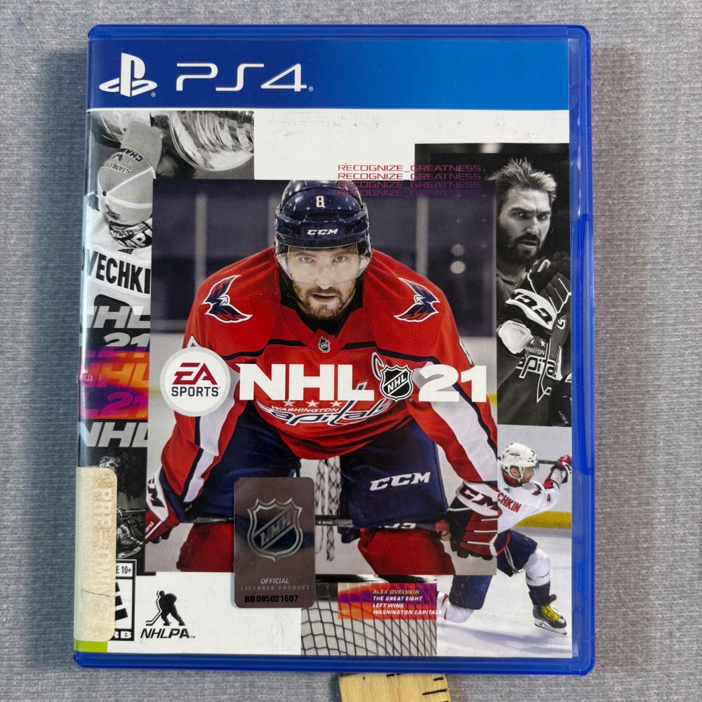 EA Sports NHL 21 PlayStation 4 Blue NHL 21 Sports Hockey Game Disc Insert